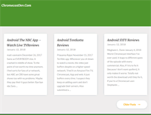 Tablet Screenshot of chromecastdev.com